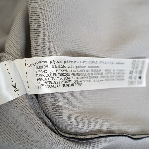 Zara Bodycon Dress Knit Off The Shoulder Fitted Ombre Charcoal Brown - Picture 12 of 12